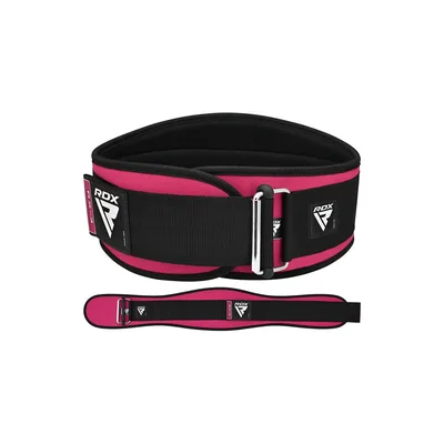 Атлетичний пояс RDX RX3 EVA Curve неопреновий Sharp Pink XS (WBE-RX3SP-XS)