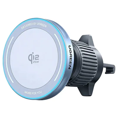 Універсальний автотримач Ugreen W758 Magnetic Wireless Car Charger 25W QI2.2 Starlight Blue (55967)