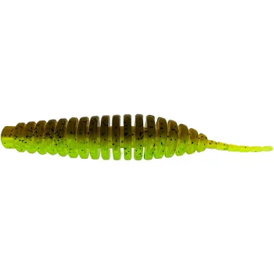 Силікон рибальський FishUP Tanta 3" 204 - Green Pumpkin/Chartreuse (6шт/уп) (1862.00.18)