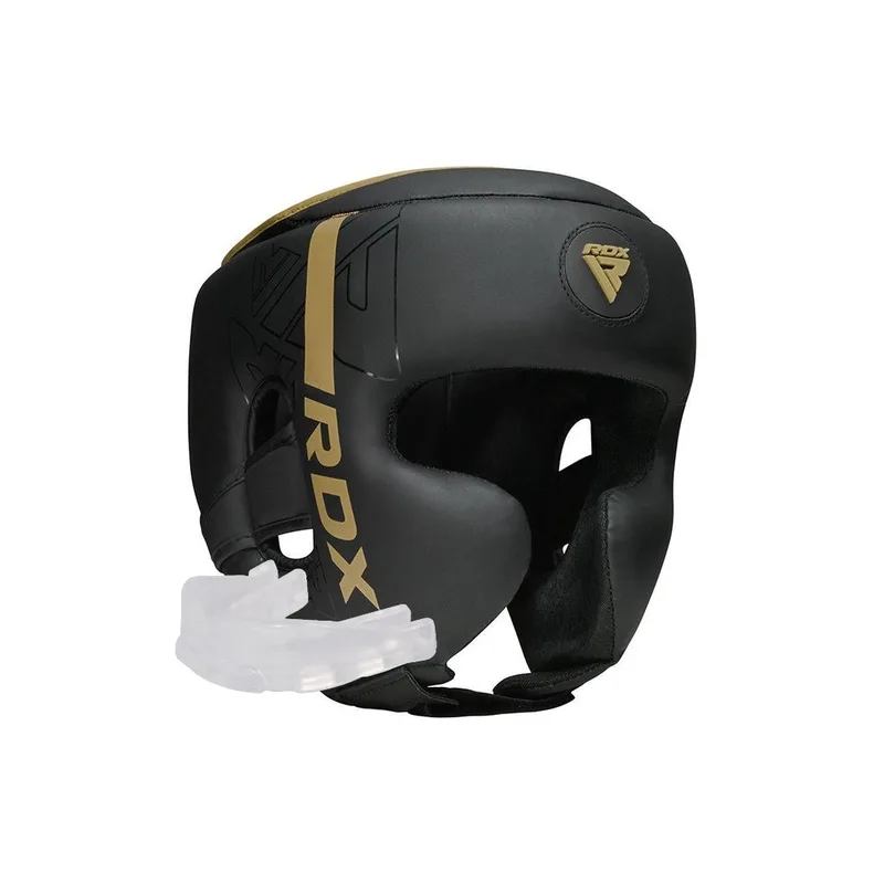 Боксерський шолом RDX F6 KARA Matte Golden M (HGR-F6MGL-M)