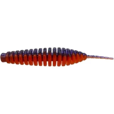 Силікон рибальський FishUP Tanta 2.5" 207 - Dark Violet/Orange (8шт/уп) (1864.14.54)