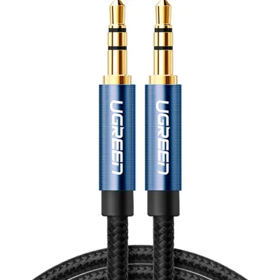 Кабель мультимедійний 3.5mm M to 3.5mm M 2.0m AV112 blue Ugreen (10687)