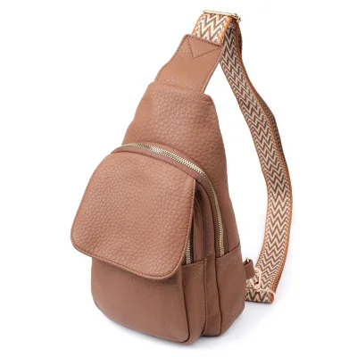 Сумка Vintage Жіноча з однією лямкою через плече з екошкіри Коричнева (22764)