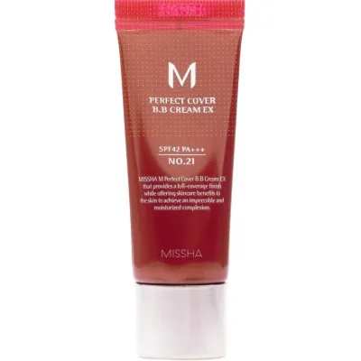 BB-крем Missha M Perfect Cover BB Cream EX SPF42/PA+++ 21 - Light Beige (8809747940752)
