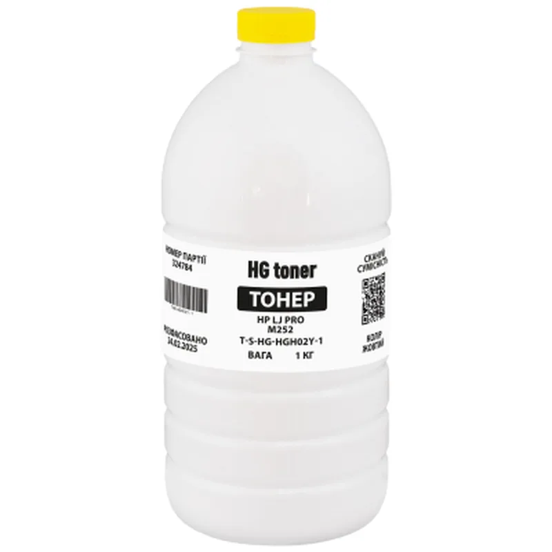 Тонер HP CLJ Pro M252 1кг, yellow HG (TSM-HGH02Y-1)