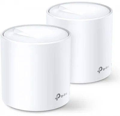 Точка доступу Wi-Fi TP-Link DECO X20 2PK AX1800 1xGE LAN 1xGE WAN MU-MIMO OFDMA MESH (DECO-X20-2-PACK)