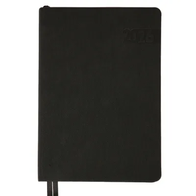Тижневик Leo planner А5 датований 2026 "Boss", м'який, чорний, 368 сторінок (252634)
