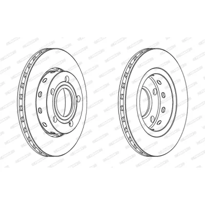 Гальмівний диск FERODO DDF1887C