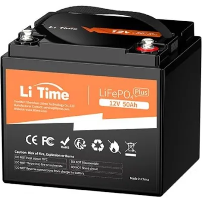 Батарея LiFePo4 Litime 12.8V-50Ah 640Wh (L12V50-BASIC-4-A38)