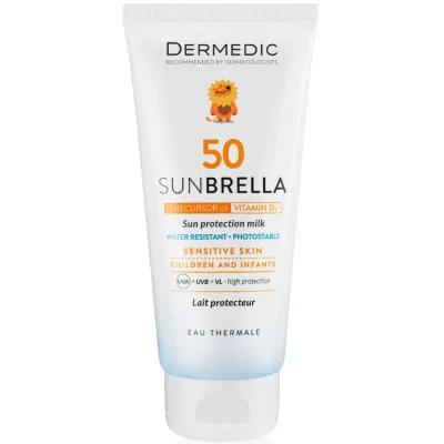 Засіб від засмаги Dermedic Sunbrella Baby Сонцезахисне молочко для дітей SPF50 100 мл (5901643170592)