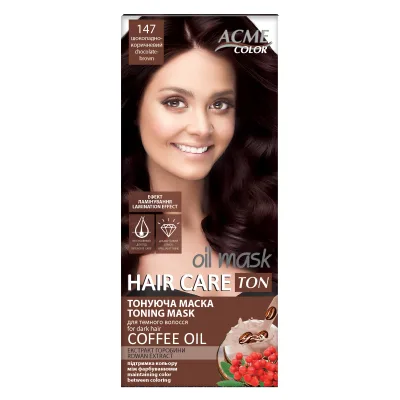 Відтінковий бальзам Acme Color Hair Care Ton Oil Mask 147 - Шоколадно-коричневий (4820197009527)