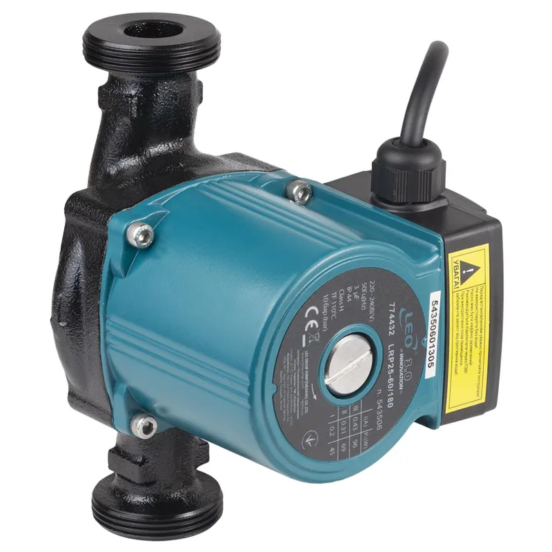 Насос циркуляційний 96Вт Hmax 6м Qmax 66л/хв Ø1½" 180мм+гайки Ø1" LEO 3.0 LRP25-60/180 (774432)