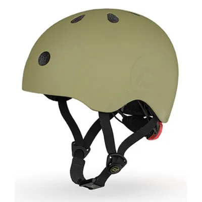 Шолом Scoot&Ride оливковий з ліхтариком 51-53см (SR-190605-OLIVE)