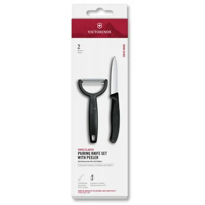 Набір для чищення овочів Victorinox Swiss Classic 2шт чорн 6.7113.22