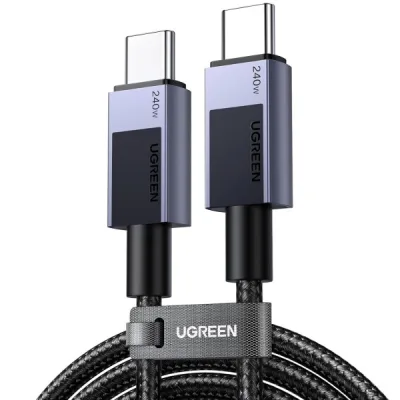 Дата кабель USB-C to USB-C 1.0m 240W 480Mbps black Ugreen (45067)