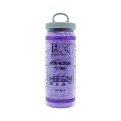 Рушник для тварин Tauro Pro Line для сушки та охолодження 64х43 см пурпурний (JOY63236)