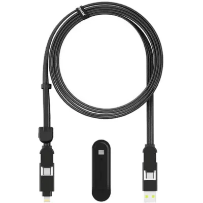 Дата кабель 6in1 inCharge XL 3.0m black Rolling Square (XLL01R)