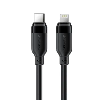 Дата кабель USB-C to Lightning 1.2m 30W TPU black Acefast (6974316286196)