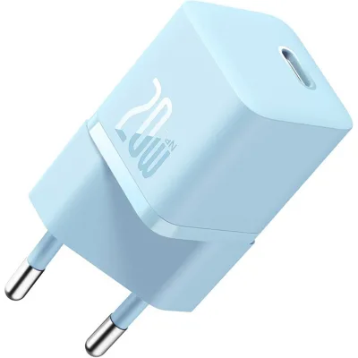 Зарядний пристрій Baseus USB-C PD20W GaN blue (CCGN050103)