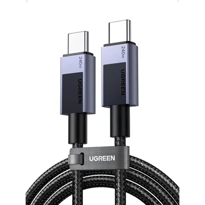 Дата кабель USB-C to USB-C 2.0m PD3.1 240W L513 gray Ugreen (45068)