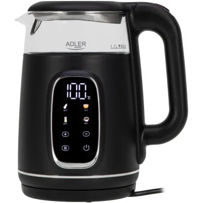 Електрочайник Adler AD 1305 black silver