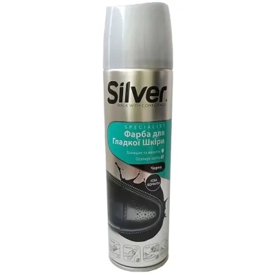 Фарба для взуття Silver Для гладкої шкіри Чорна 250 мл (8690757002734)
