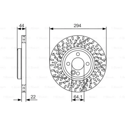 Гальмівний диск Bosch 0 986 479 A69 (упаковка 2 шт)