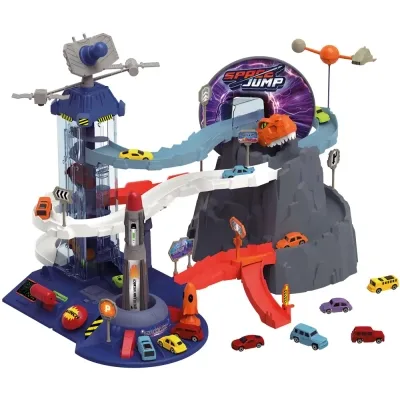 Ігровий набір ZIPP Toys Dino автотрек-ракета електричний, 6 машинок (5508A)