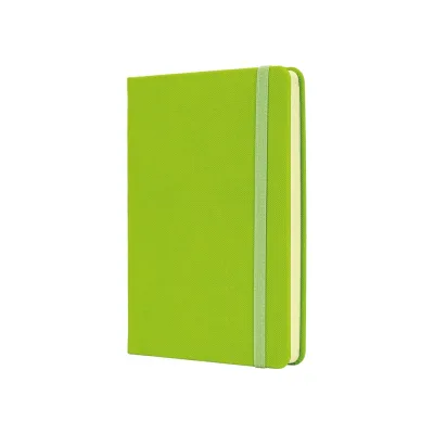 Книга записна Optima А6 SQUARE, тверда обкладинка, гумка, кремовий блок лінія, фісташковий (O20386-67)