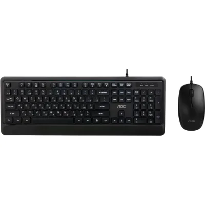 Комплект AOC KM220B USB UA Black (KM220B/97)