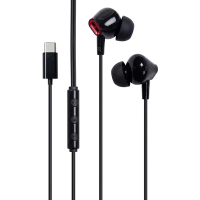 Навушники Vention Echo Lite USB-C In-Ear Wired Black (GBBBAV)