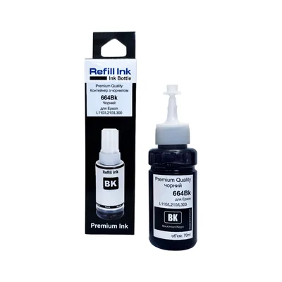 Чорнило Premium Quality Epson 664Bk 70мл Black (70264878)