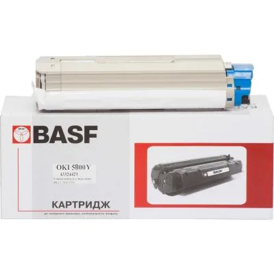 Тонер-картридж BASF OKI C5800/5900 Yellow 43324421 (KT-C5800Y-43324421)