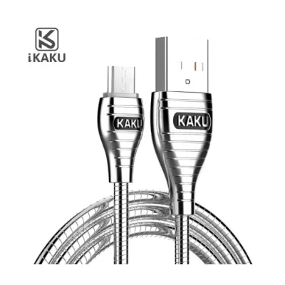 Дата кабель USB 2.0 AM to Micro 5P 1.0m 2.8A silver iKAKU (YT-iK/AL-MS)