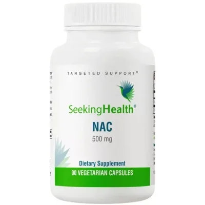Вітамінно-мінеральний комплекс Seeking Health NAC (N-Ацетил-L-Цистеїн), 500 мг, N-Acetyl-L-Cysteine, 90 вегетаріанські (SKH-52072)