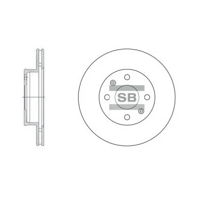 Гальмівний диск HI-Q SD2010 (упаковка 2 шт)