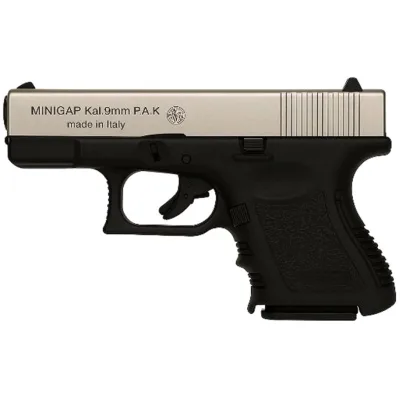 Стартовий пістолет Bruni Mini Gap Nikel cal.9 PAK (1100N)