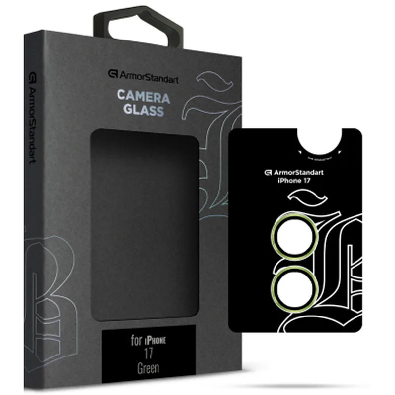 Скло захисне Armorstandart for Camera Supreme BI Apple iPhone 17 Green (ARM86444)