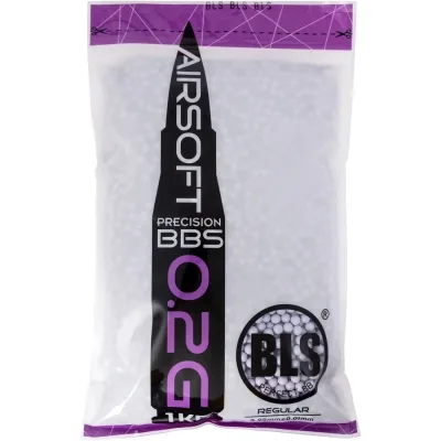 Страйкбольні кульки BLS Precision Purple 6 мм 0,2 г 1 кг (1928.00.02)