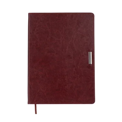 Тижневик Buromax недатований SALERNO, L2U, A4, коричневий, штуч.шкіра, 336 сторінок (BM.20990-25)
