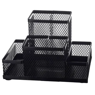 Підставка для дрібниць Buromax 154 x 103 x 100 мм, металева, чорна (BM.6246-01)