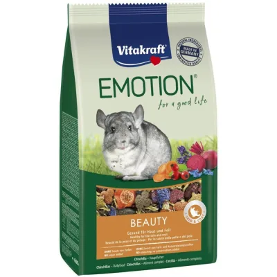Корм для гризунів Vitakraft Emotion Beauty Selection для шиншил для шкіри та шерсті 600 г (4008239337580)