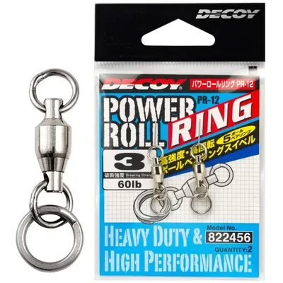Вертлюг Decoy PR-12 Power Roll Ring з заводним кільцем No.4 (2 шт/уп) (1562.03.95)