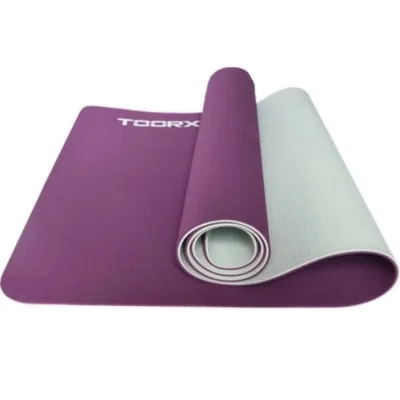 Килимок для йоги Toorx Professional TPE 183 х 60 х 0,6 см Burgundi/Perla (MAT-184) (931142)