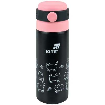 Термос Kite 500 мл, чорний (K25-1222-3)