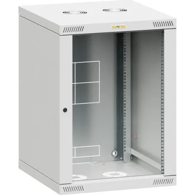 Шафа настінна Conteg 9U 19" глибина 450мм, RAL7035 (RQN-09-60/45)