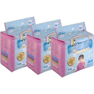 Підгузки Mimzi XXL 15+ кг 34 шт. х 3 пачки (MPXXL3) (4820209800160)