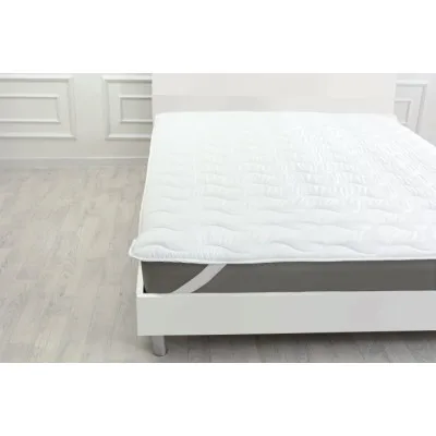 Наматрацник MirSon Eco Light №1715 Wool Air-line на резинці по кутках White 80x190 см (2200002888813)
