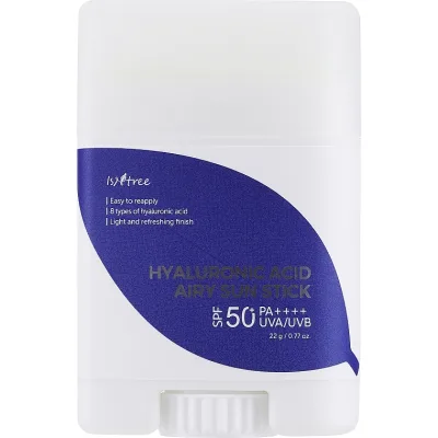Засіб від засмаги IsNtree Hyaluronic Acid Airy Sun Stick SPF50 22 г (8809686384228)