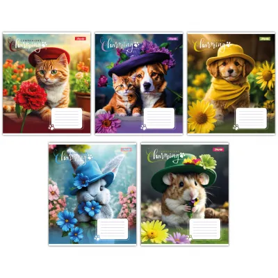Зошит 1 вересня Charming companions А5 12 аркушів лінія (767218)